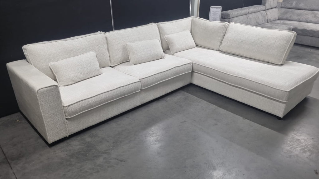 Canapé d’angle MARBELLA – Tissu chenille