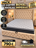 Pack Lit Coffre ROYAL + Matelas IMPERIAL 160/200