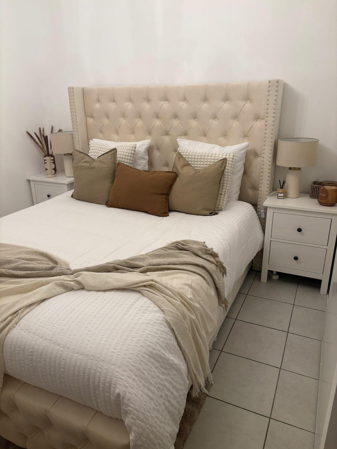Lit coffre ROYAL 160/200 beige