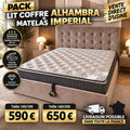 Pack Lit coffre ALHAMBRA + Matelas IMPERIAL